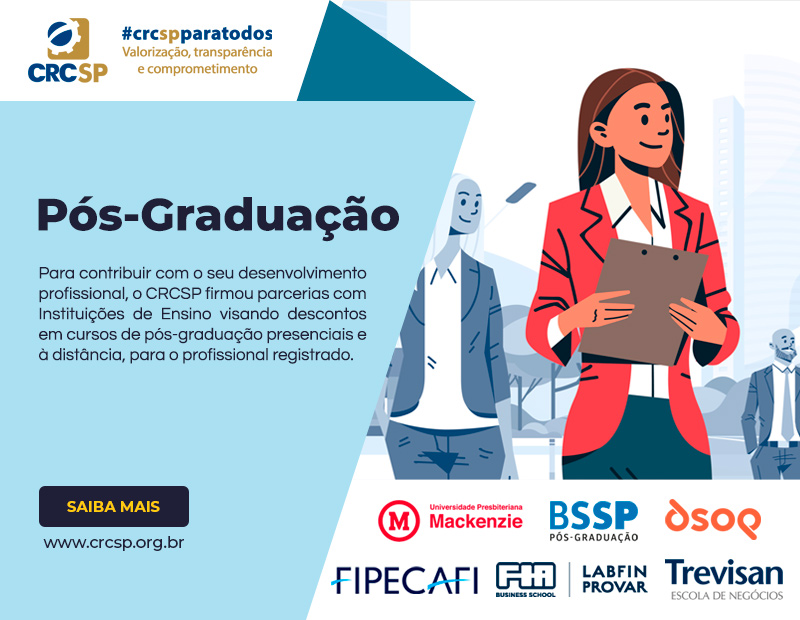 MBA IFRS (Normas Internacionais de Contabilidade) - Presencial FIPECAFI -  Cursos de diversos eixos de conhecimento.