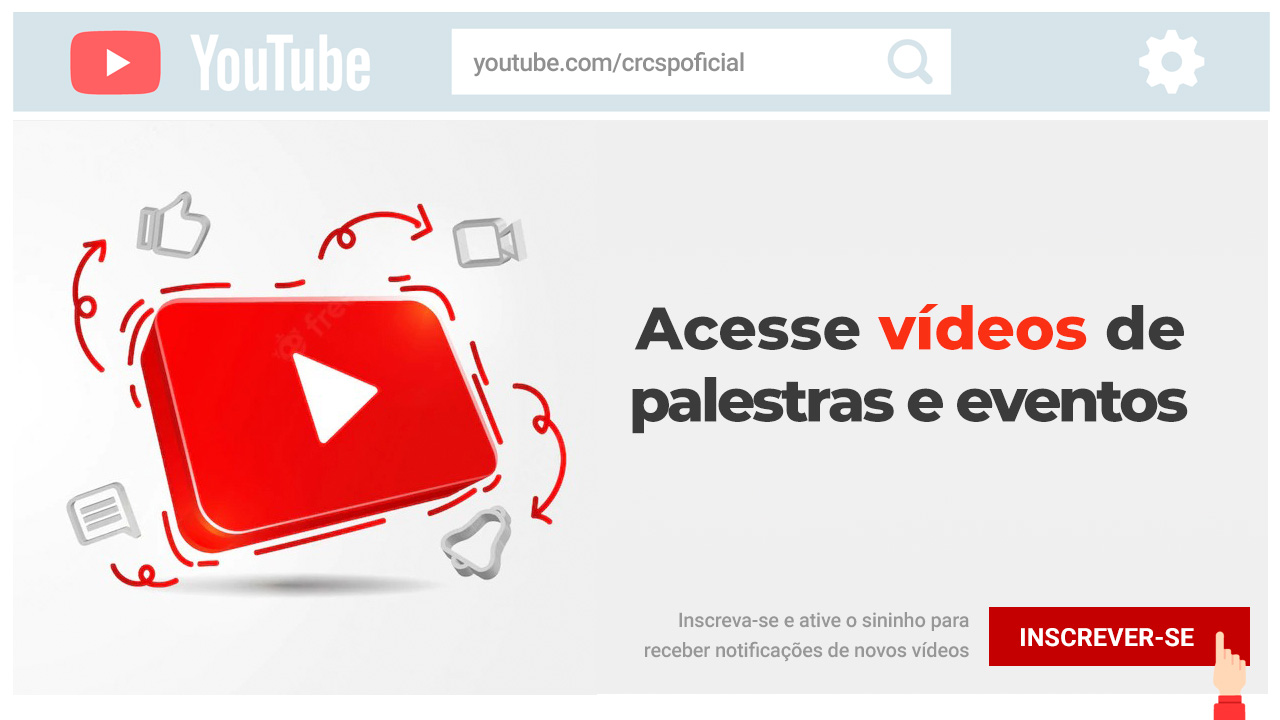 Canal do CRCSP no YouTube
